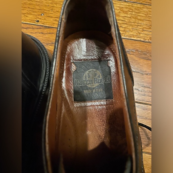 Bacco Bucci men’s Italian black shoes - size 9 - Picture 2 of 4